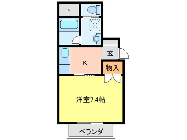 エスキス山城の物件間取画像